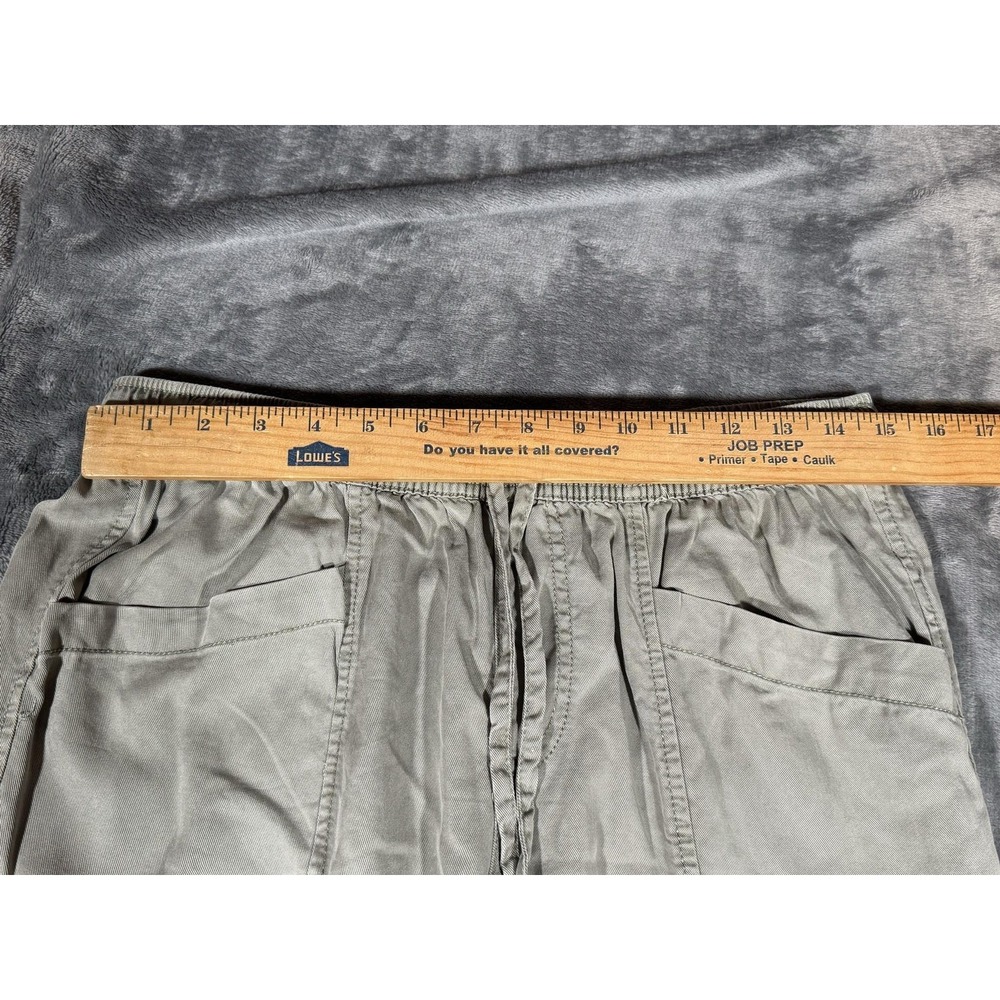 Nicole Miller Pants Womens Medium Green-Gray Jogger Cargo Pockets Elastic Waist - Picture 5 of 8